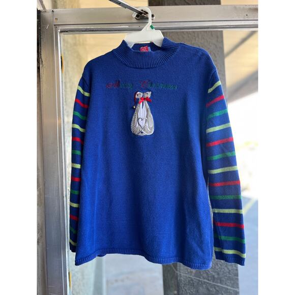 Christmas kissing cats xmas holiday festive sweater size XL - Picture 1 of 4